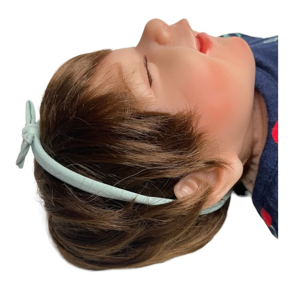 Toddler Baby Girl Reborn Doll Rooted Brown Hair Soft Body Smiling Realistic‎ 21
